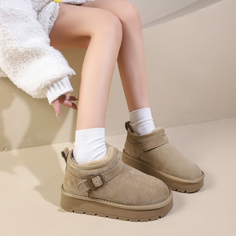 hot Free shipping designer Boots for woman cotton shoes winter keep warm plush Fashion Boots casual vintage classic brown khaki snow boots