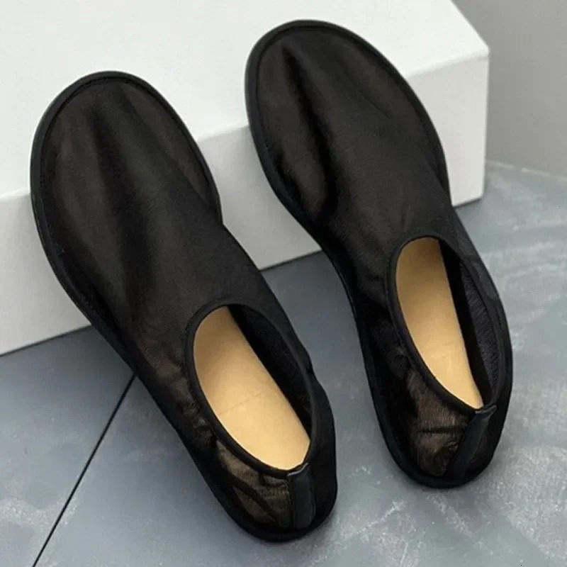 Breathable Air Mesh Ballet Flat Womens Summer Walking Shoes Star Style Leisure Comfortable er Boat Shoes 250613