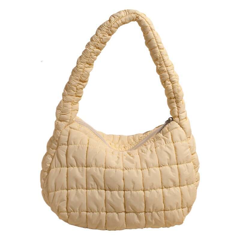 Korean Style Pleated for Women 2025 Summer New Fashion Large Capacity Bubble Cloud Artistic Shoulder Bag