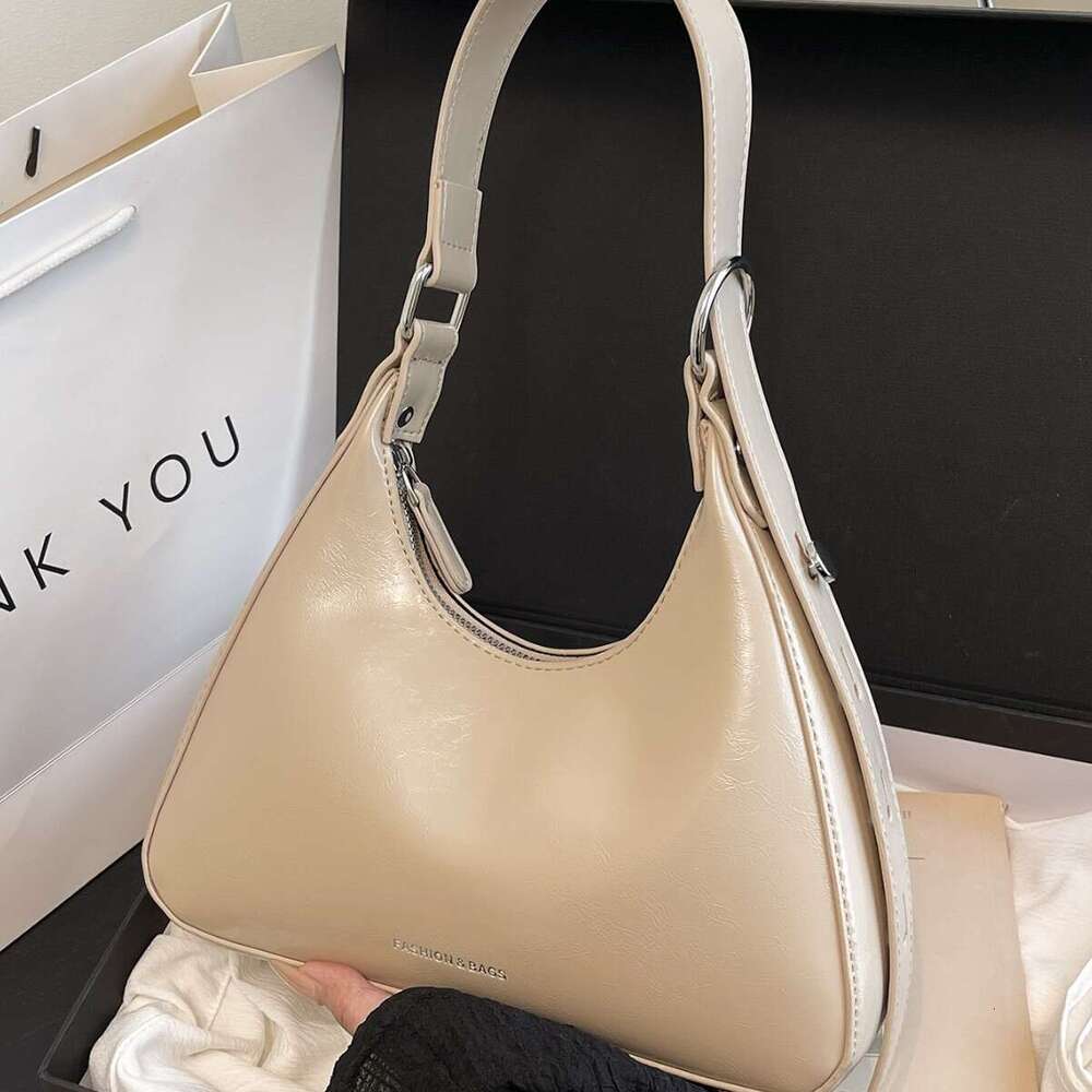Textured Underarm New Trendy Handbag Crescent Simple Fashion Single Shoulder Bag for Women