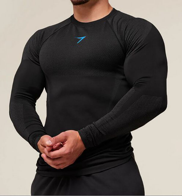 Designer Men Gym Shark Element Casual Shark T-shirt Long Sleeve Tee Fitness Summer Skinny Cotton Sport Tops Running Workouts Sweatshirt Bears