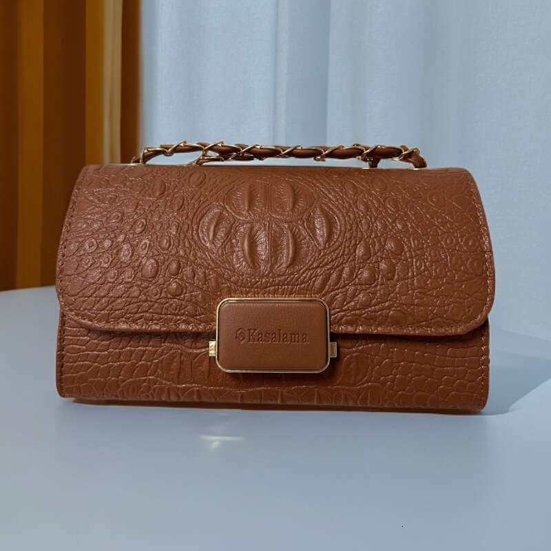 Textured Pattern (New) Crocodile Women's with Adjustable Chain Strap, Shoulder Bag, Crossbody Bag () Strap, ,