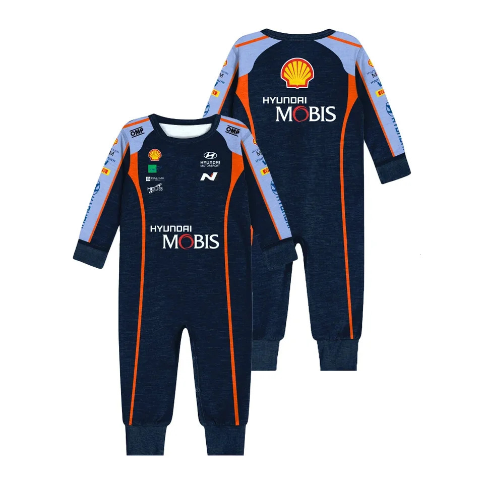 WRC Outdoor Extreme Sport Wild Racing 3D Print Fast Drying Breathable Baby Crawling Clothes Selling Baby Cotton Jumpsuit 250614