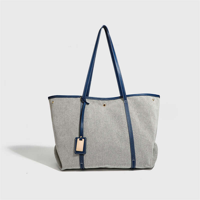 Canvas 2025 New Casual Tote Fashion Versatile Shoulder Handbag Women Shopping Large Capacity Bag