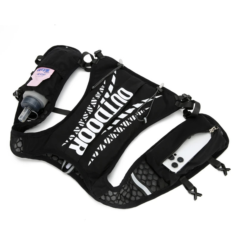 Unisex Lightweight Hydration Pack-Cycling Backpack with Zippered Utility Pocket for Outdoor Hiking and Travel Cycling Backpack 250609