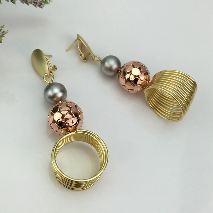 Fashion Big Drop Earrings Exquisite Copper Large Style Vintage Earrings For American African Nigeria Women Jewelry Gift FHK15139 250610