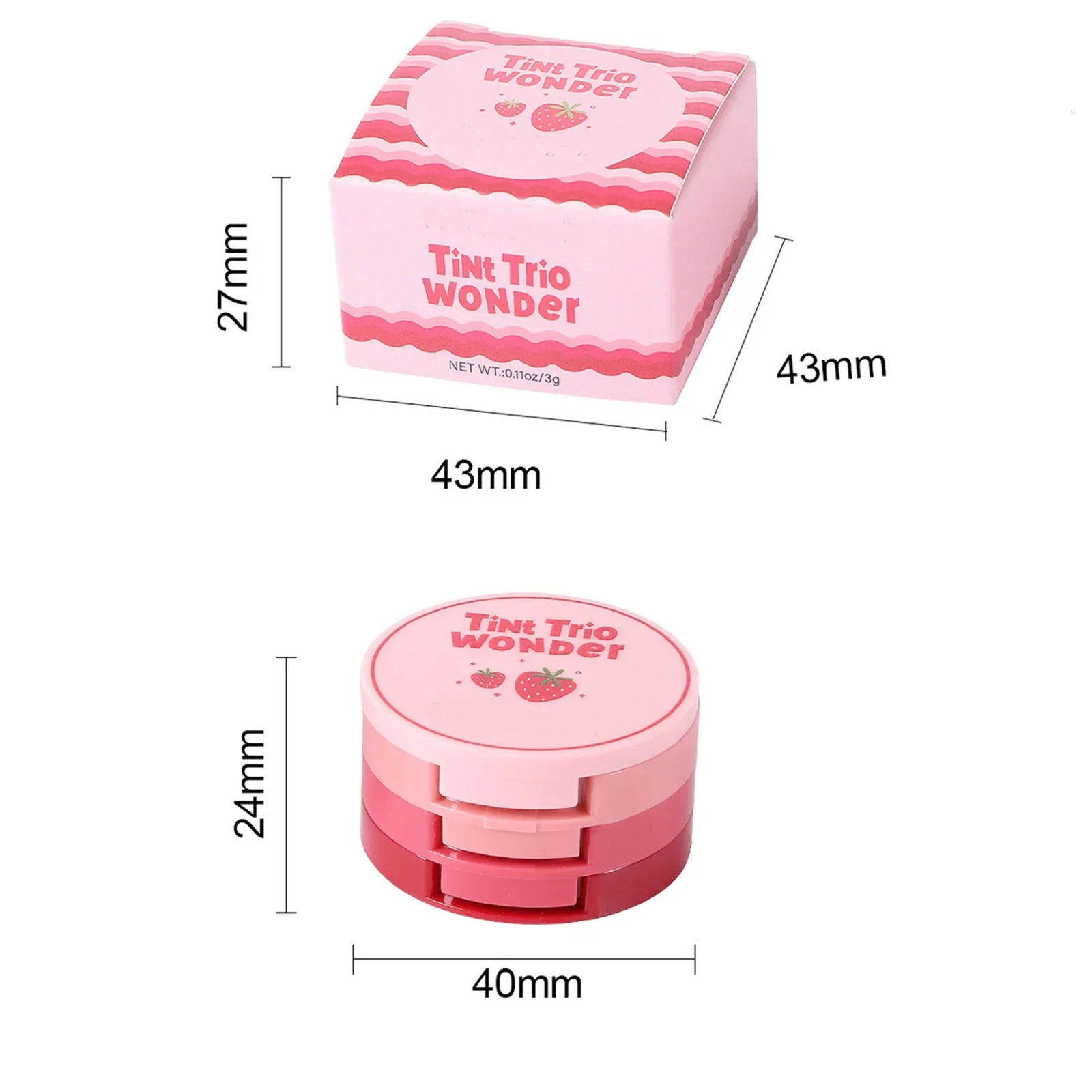 Natural Matte Face Blusher Velvety Smooth Lip Cream Cheek Blush Rouge Waterproof Makeup Blush 250614