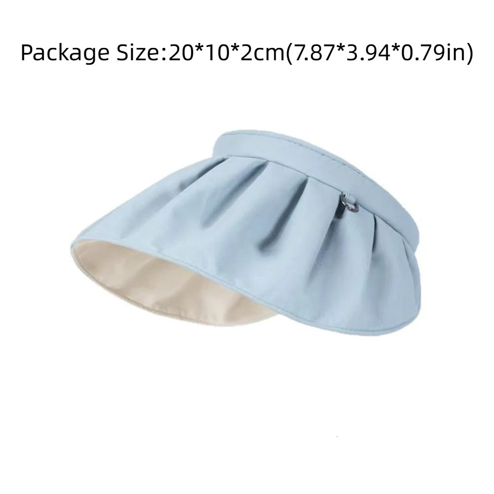 All-match UV Protection Empty Top Shell Hat UPF50 Breathable Sunshade Hat Large Brim Face Cover Sun Protection Hat Women 250610