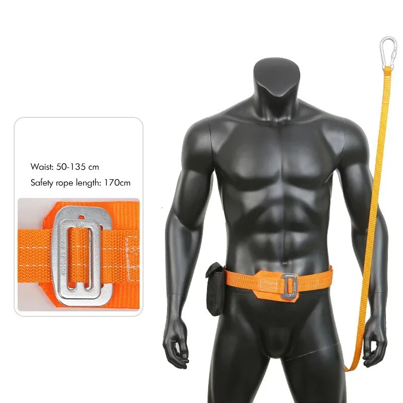 Safety Belt with Lanyard Tree Climbing Harness Protective Gear Adjustable Protection for Body Positioning 250611