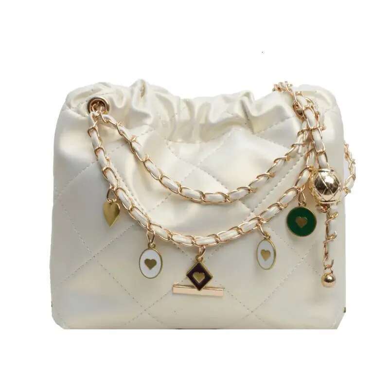 Designer Shoulder Free Shipping New Single Bags Women Bag Tote Square Chain Dia Grid Water Bucket Crossbody Free shipping