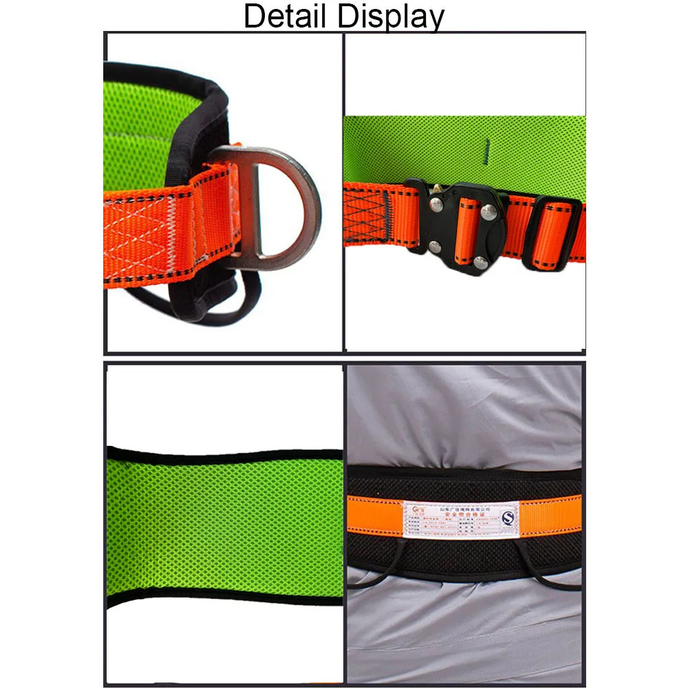 Single Waist Safety Harness Highaltitude Work Belt Outdoor Climbing Training Electrician Construction Protect Equipment 250611