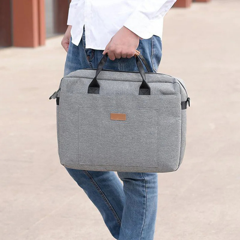 Mens briefcase for business travel Korean version stylish and casual Oxford cloth briefcase for computer use business bag 250614