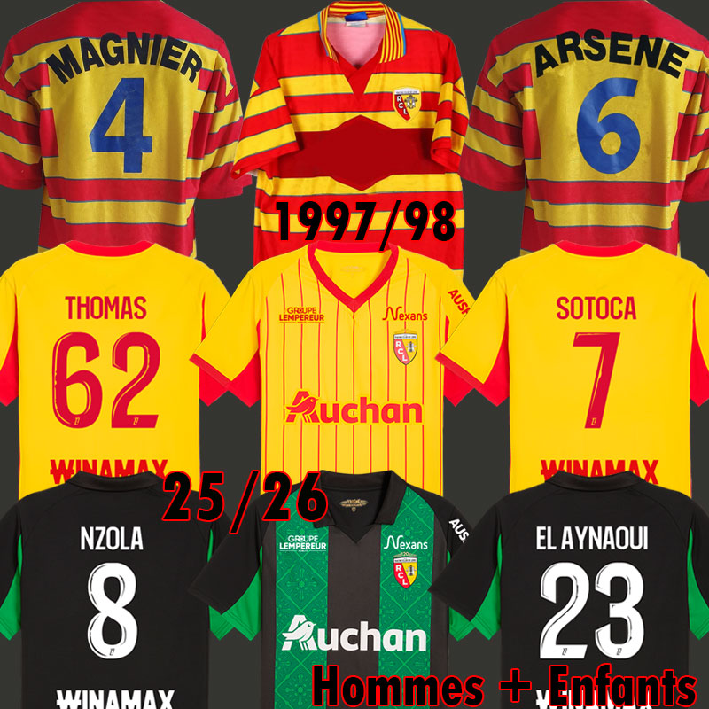 25 26 maillot RC Lens soccer jerseys special FRANKOWSKI SOTOCA FULGINI Said 2025 2026 PEREIRA DA COSTA NZOLA Football kids 97 98 Retro SIKORA ARSENE MAGNIER Kits