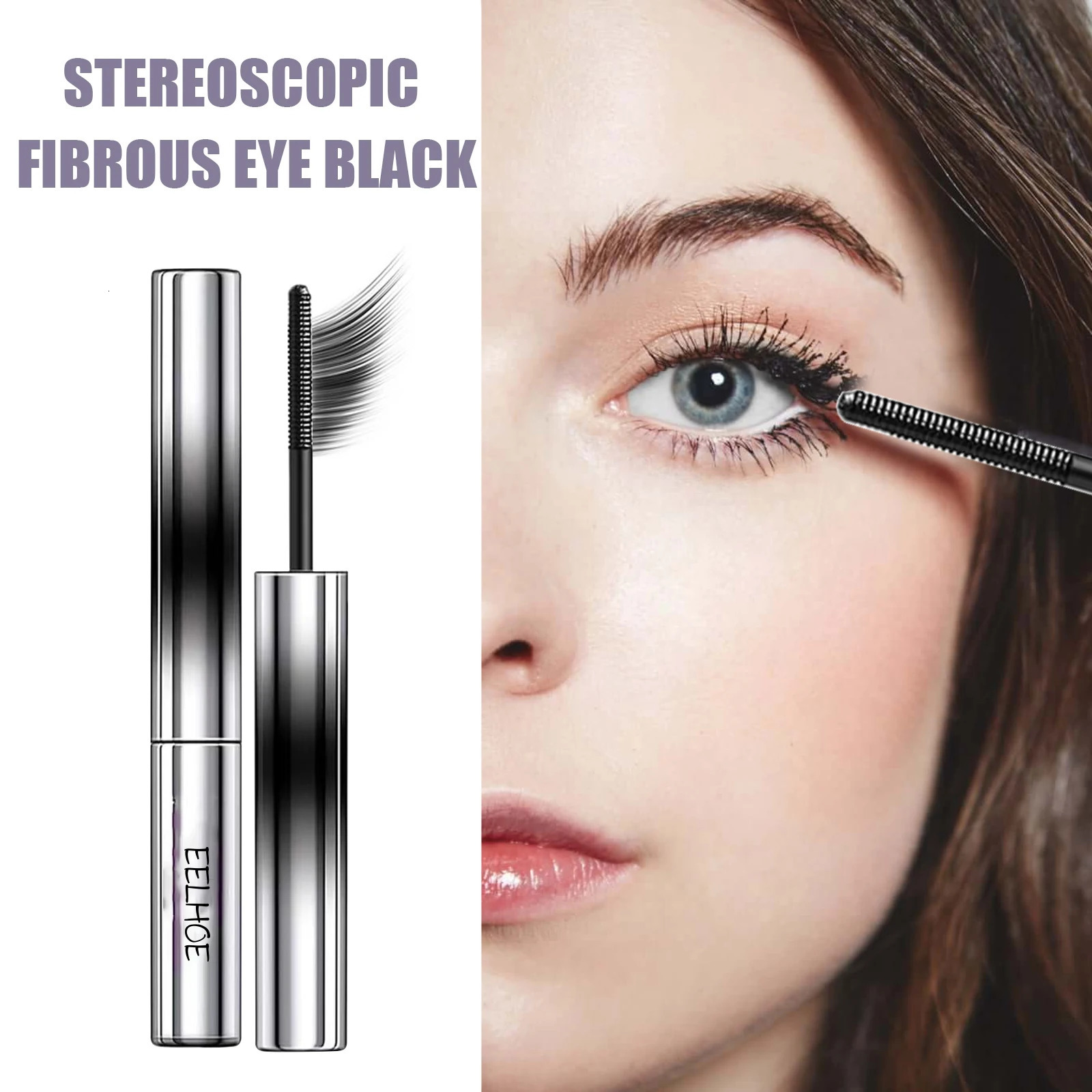 EELHOE Waterproof Mascara Lengthening Black Lash Eyelash Eye Lashes Longwearing Color Comestic 250606