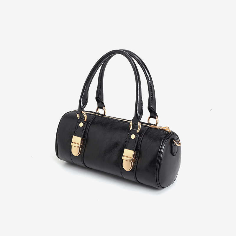 for Handheld Women Boston 2024 Spring Summer New High-end Oil Wax Leather Pillow Single Shoulder Crossbody Bag