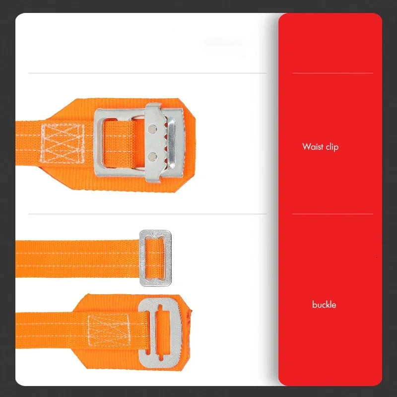 Safety Belt with Lanyard Tree Climbing Harness Protective Gear Adjustable Protection for Body Positioning 250611