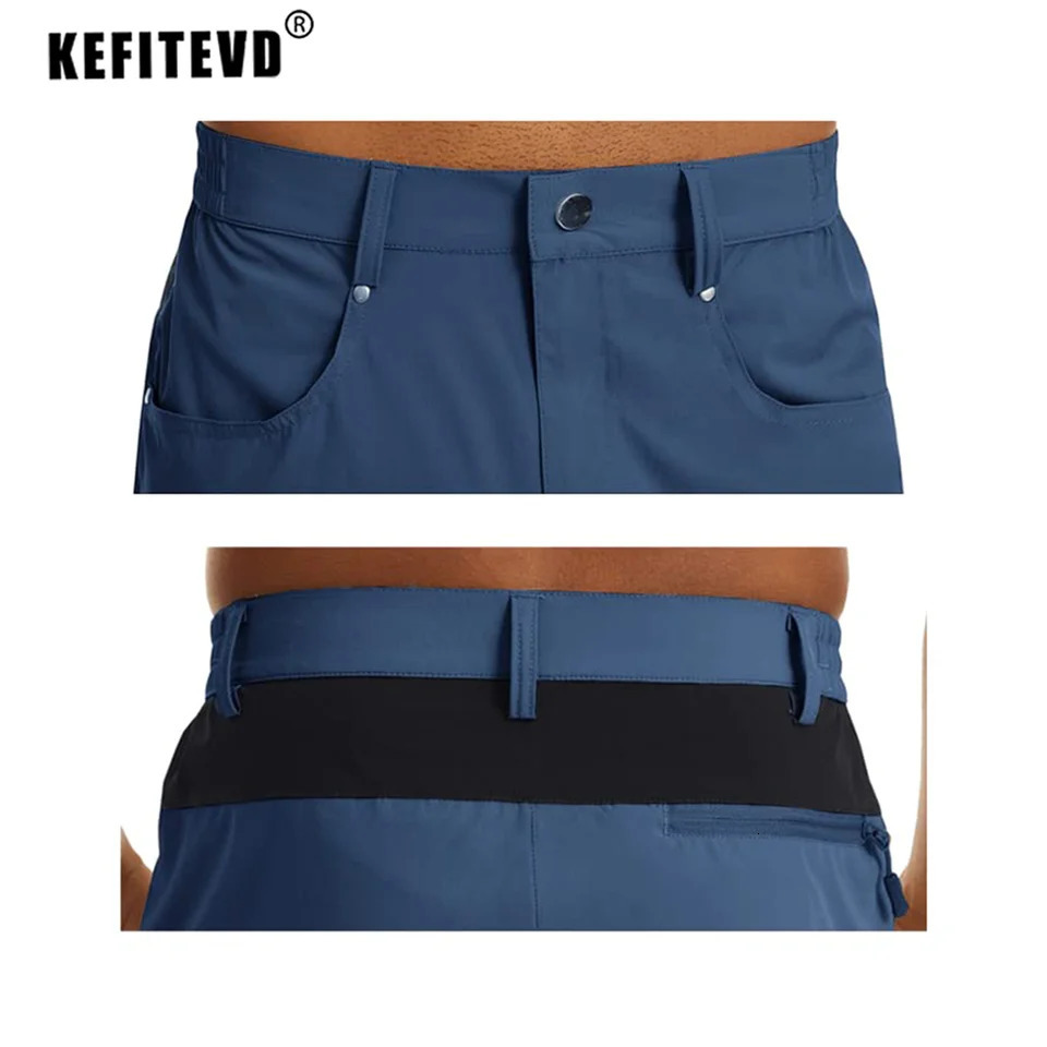 KEFITEVD Summer Mens Cargo Shorts Quick Dry Hiking Work Lightweight Fishing Climbing Trekking Outdoor Running Male 250614