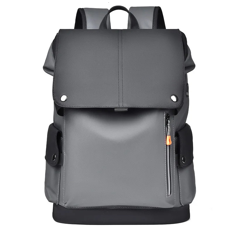 Simple Business Men Backpack Duffle Bag Waterproof Leather Travel Backpack Laptop Bag School Backpack for Boys 250609