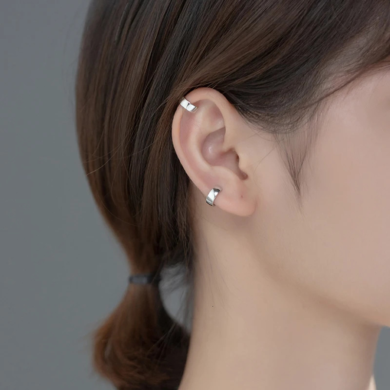 JYJIAYUJY 100% Whole Original Sterling Silver S925 Ear Clip-Ons Earrings C Shape Simple Line Three Color Fashion Jewelry JYE150 250610