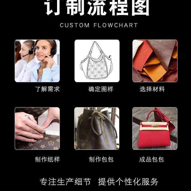 Custom Genuine Leather Domestic and International Brand Women's Shoulder Crossbody Bags