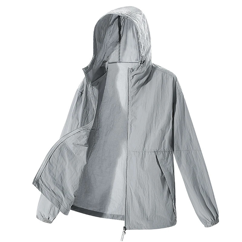 UPF 50 Summer Unisex Hiking Jacket Men Waterproof Quick Dry Camping Windbreaker Trekking Fishing Rain Outdoor Anti UV Clothing 250614