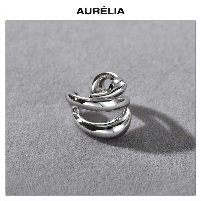 Fashion Minimalist Lines Multi Layered Gold Silver Ear Cuffs Earrings Women Everyday Jewelry 250610