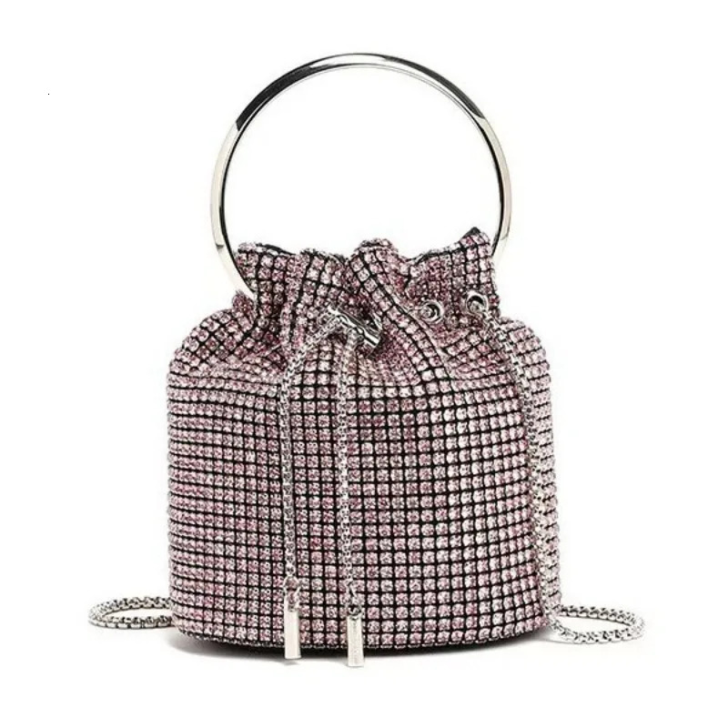 Luxury Rhinestone Pearl Evening Bag Glamorous Stage Performance Purse Sparkly Prom Party Shoulder Crossbody Messenger Women 250614