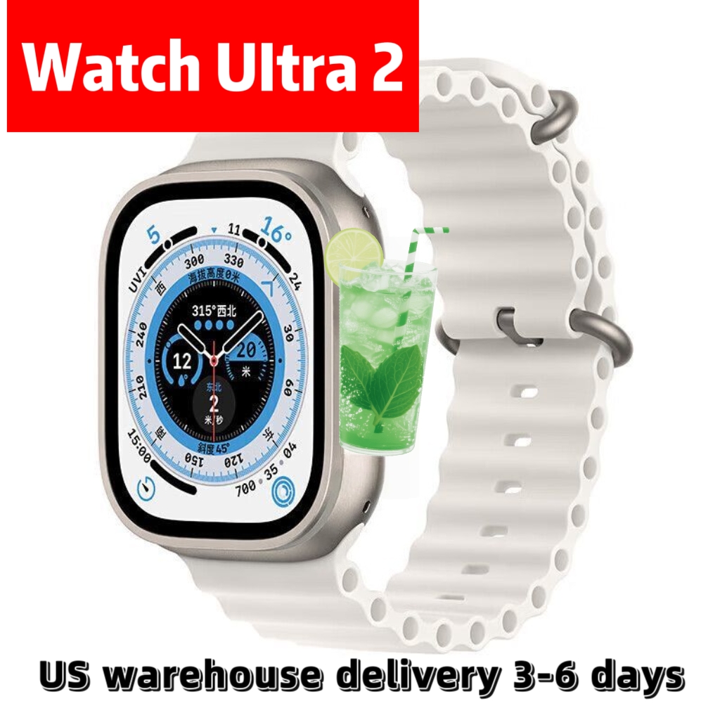 New Watch Ultra2 Smart Watch, Bluetooth Sports Heart Rate Monitor, 49mm, Extra Large Dial free shipping
