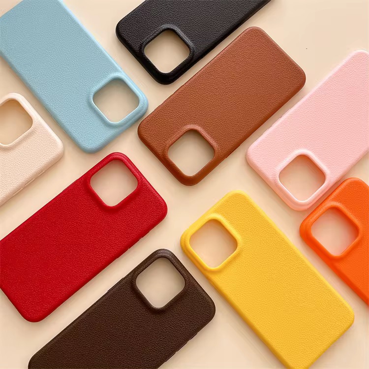 Premium Minimalist Faux Leather Phone Cases for iPhone X & Pro - Sleek Protective Covers