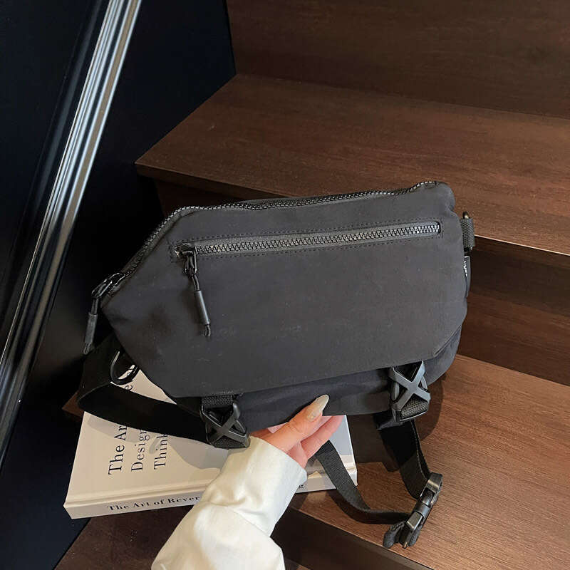 Commuter Style Crossbody Men, Large Capacity Casual Shoulder Chest for Women, Summer Lightweight Cycling Ins Versatile Canvas Bag