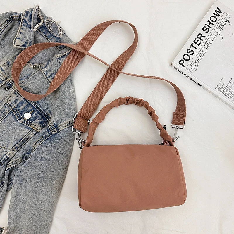 Fashion Canvas Handbag Womens Summer Versatile Crossbody Bag Casual Simple Shoulder Pillow Bag 250614