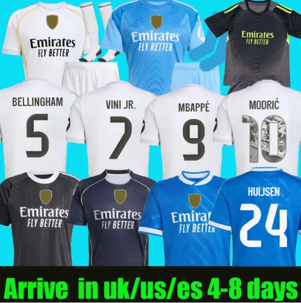 24 25 26 Mbappe mADRId soccer jersey football shirt 2025 2026 BELLINGHAM VINI JR MODRIC RODRYGO Arda GuLer player version third camiseta men kids kit uniforms