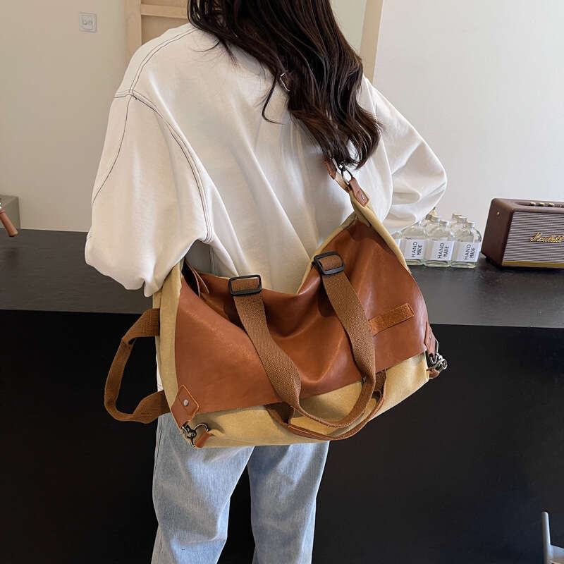 Tote bag Summer Crossbody bag Canvas Bag High-End Fashion Women's Casual Travel Sports Fitness Large Capacity Portable