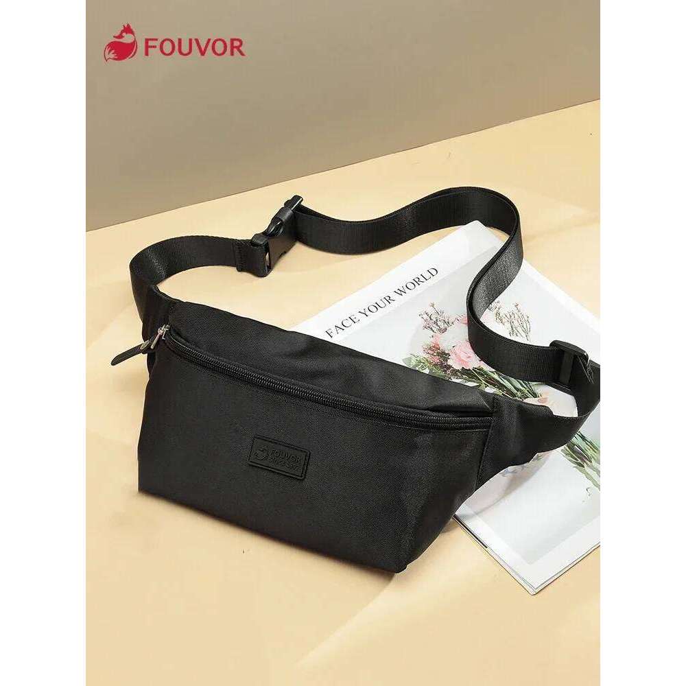 Fouvor 2025 New Bags For Women Canvas Phone Fashion Solid Mini Fanny Pack Crossbody Chest Bag Belt Waist Packs 3013-06