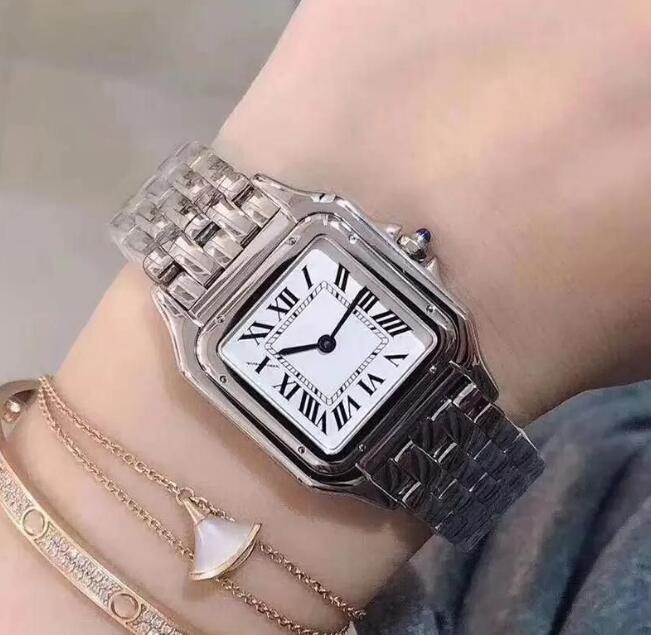 U1 Top-grade AAA Designer Carti Rectangular Quartz Watch Stainless Steel Sliding Buckle Women Gold Watches Sapphire Luminous Watch Montre de Luxe Wristwatches 999