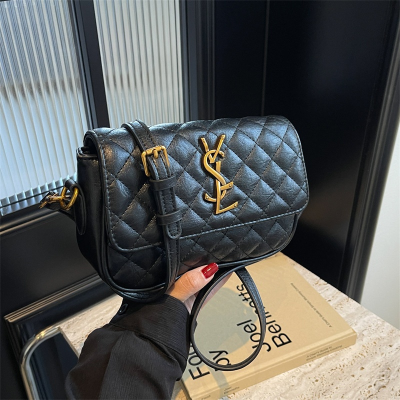2025 free shipping designer luxury women's new chain bag diamond grid shoulder bag crossbody bag