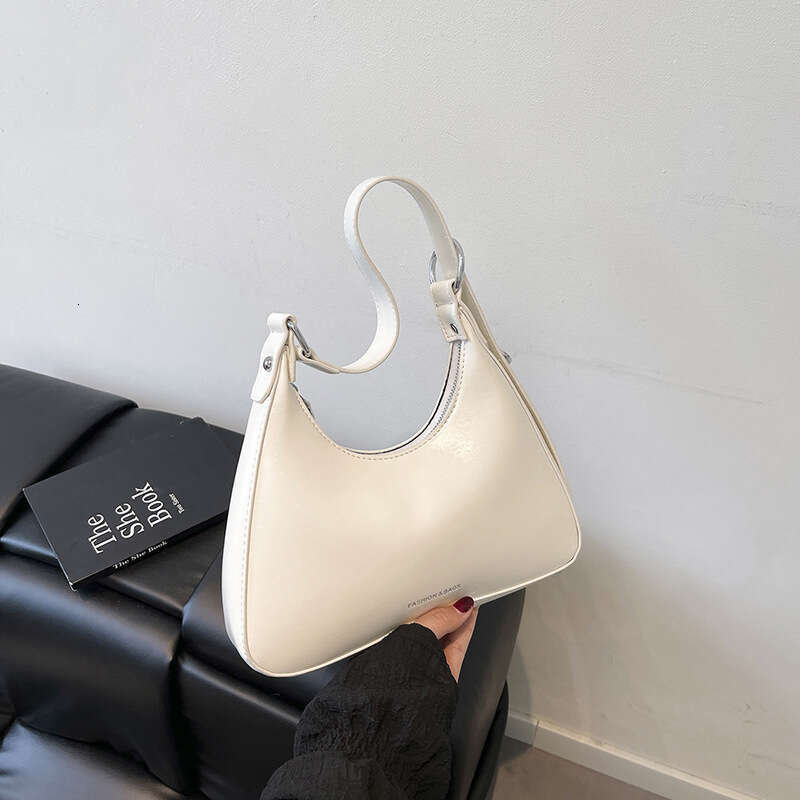 Textured Underarm New Trendy Handbag Crescent Simple Fashion Single Shoulder Bag for Women