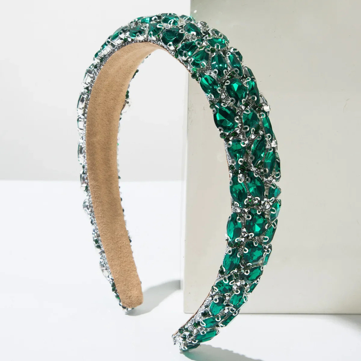 European and American Fashion Baroque Full of Diamonds Shiny Color Drill Headband Gorgeous Ball Banquet Hair Accessories 250610