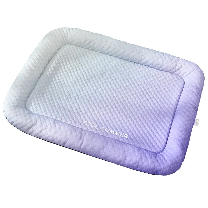 Summer Dog Bed Cat Cushion Puppy Sleep Nest for Small Medium Large Dog Cat Ice Silk Cool Mat Pet Kennel Cooling Bed 250614