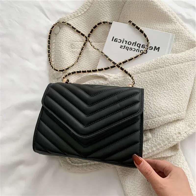 Designer Shoulder Bag Free Shipping Womens New Minimalist Design Trendy Chain Crossbody Casual Small Square Free shipping