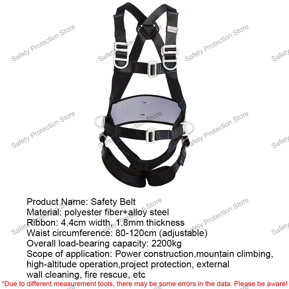 Aerial Work Safety Belt Full Body Five Point Harness Rope for Outdoor Climbing Training Construction Protection Equipment 250611