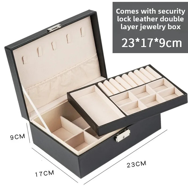 Double Jewelry Box Earrings Necklace Ring Jewelry Box Jewelry Storage Box Jewlery Box Jewelry Organizer Jewelry Box 250614 - view 6