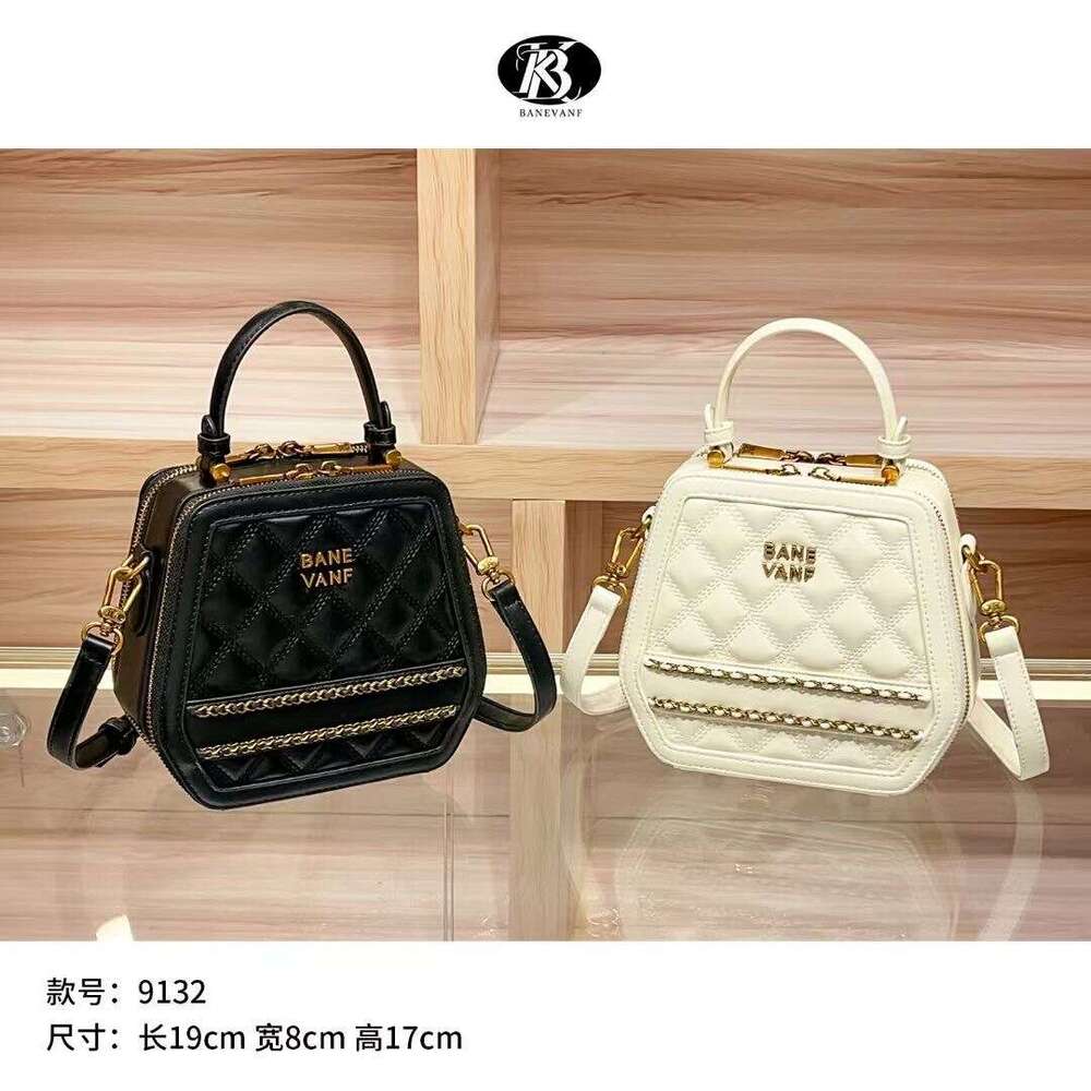 Bani BANEVANF Princess Shell 2025 New Genuine Leather Quilted Handbag Women's Fashion Single Shoulder Crossbody Bag