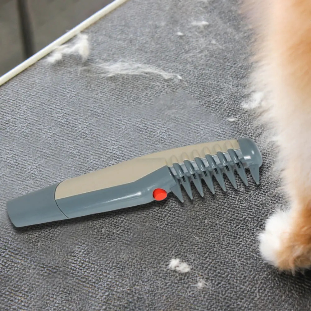 Professional Grooming Comb Electric Dog Brush Puppy Cat Hair Trimmer Quick Cleaning Tool for Pet Animal Grooming Accessories 250614