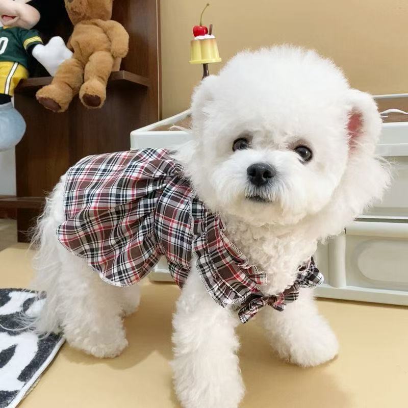 T472Fashionable new pet skirt dog clothes princess skirt Teddy Bichon Pomeranian small dog dress spring and summer