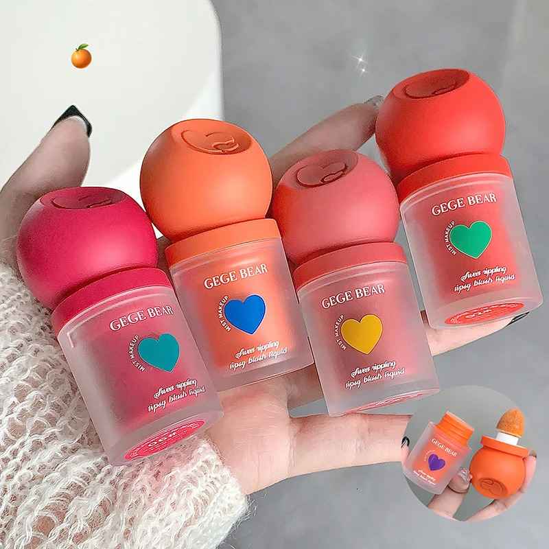Gege Bear Sweet and Tipsy Blush Liquid Color Dual-use Lip Glaze Blush 250614