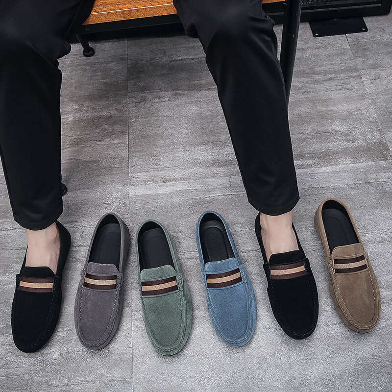 Slip-On hot Lazy Fashion Round Toe Large Size Men's Loafers Casual Shoes