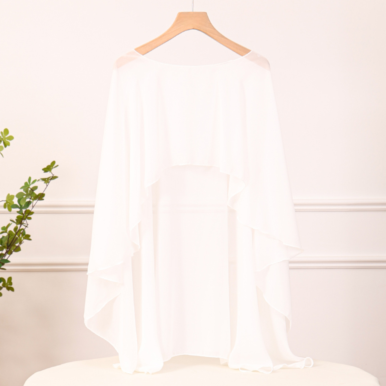 K1033 Korean new style fashion all-match solid color outerwear summer air conditioning shawl chiffon pullover factory wholesale processing customizati