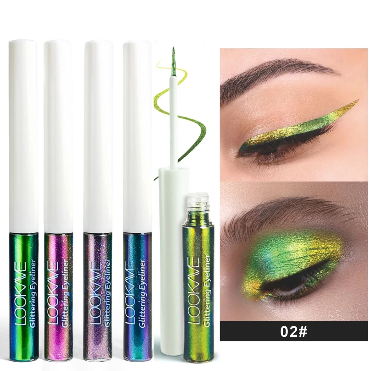 Shiny Chameleon Liquid Eyeliner Waterproof Glitter Long-lasting High Pigment Smudge-proof Pearlescent Eye Liner Makeup Cosmetic 250614