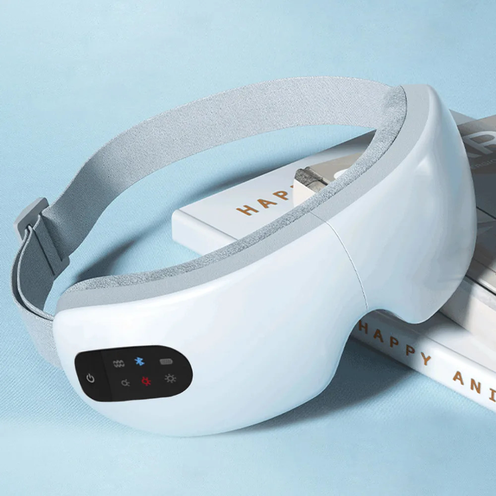 Eye Massager With Heat Vibration Relieve Fatigue Improve Sleeping Smart Eye Mask Wireless Connection Music Office Eye Relaxation 250612
